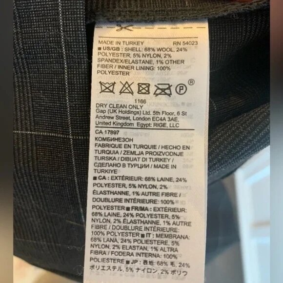 Banana Republic Windowpane Wide Leg Jumpsuit - Picture 9 of 12